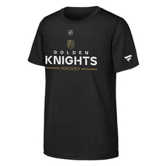 Vegas Golden Knights Fanatics Youth Authentic Pro Wordmark T-Shirt - Black - NHL