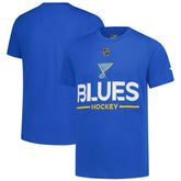 St. Louis Blues Fanatics Youth Authentic Pro Wordmark T-Shirt - Blue - NHL