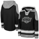 Los Angeles Kings Outerstuff Youth Ageless Must Have Home V-Neck Hoodie - Black - NHL