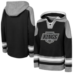 Los Angeles Kings Outerstuff Youth Ageless Must Have Home V-Neck Hoodie - Black - NHL
