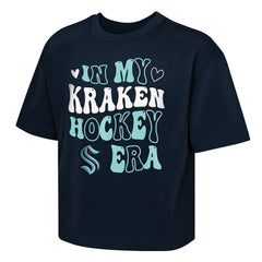 Seattle Kraken Outerstuff Girls Youth In My Era Boxy T-Shirt - Deep Sea Blue - NHL