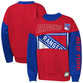 New York Rangers Outerstuff Youth Impact Player Sweatshirt - Red/Blue - NHL