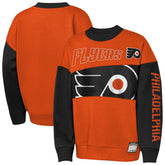Philadelphia Flyers Outerstuff Youth Impact Player Sweatshirt - Orange/Black - NHL