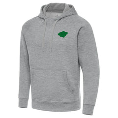 Minnesota Wild Antigua St. Patrick's Day Victory Pullover Hoodie - Heather Gray - NHL
