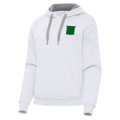 New York Rangers Antigua Women's St. Patrick's Day Victory Pullover Hoodie - White - NHL