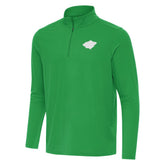 Minnesota Wild Antigua St. Patrick Intent Quarter-Zip Pullover Top - Kelly Green - NHL