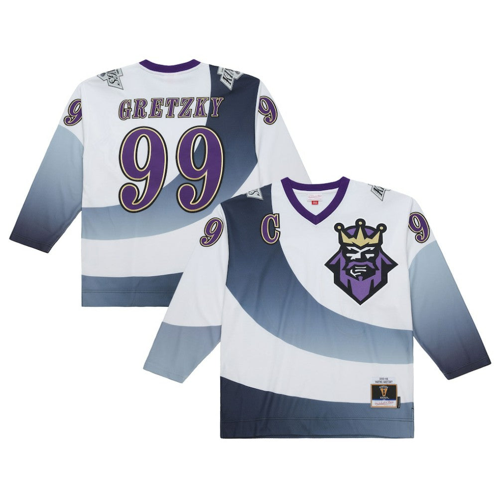 Wayne Gretzky Los Angeles Kings Mitchell & Ness 1995-96 Power Play Jersey - White - NHL