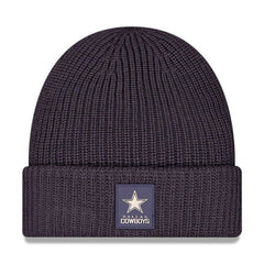 Dallas Cowboys New Era 2025 Sideline Cold Weather Cuffed Knit Hat Charcoal | NFL