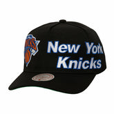 New York Knicks Busted Logo Wordmark Wrap-Around Pro Pinch Adjustable Hat Black - NBA