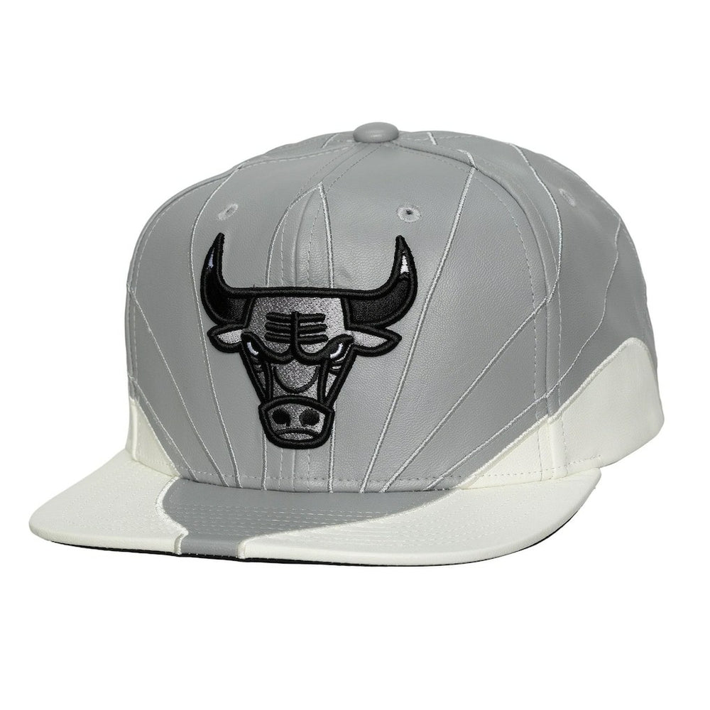 Chicago Bulls Day 12 Two-Tone Faux Leather Snapback Hat Gray/White - NBA