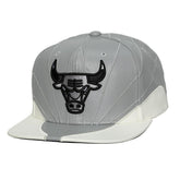 Chicago Bulls Day 12 Two-Tone Faux Leather Snapback Hat Gray/White - NBA