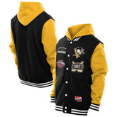 Pittsburgh Penguins New Era Full-Snap Fleece Hoodie Jacket - Black/Gold - NHL
