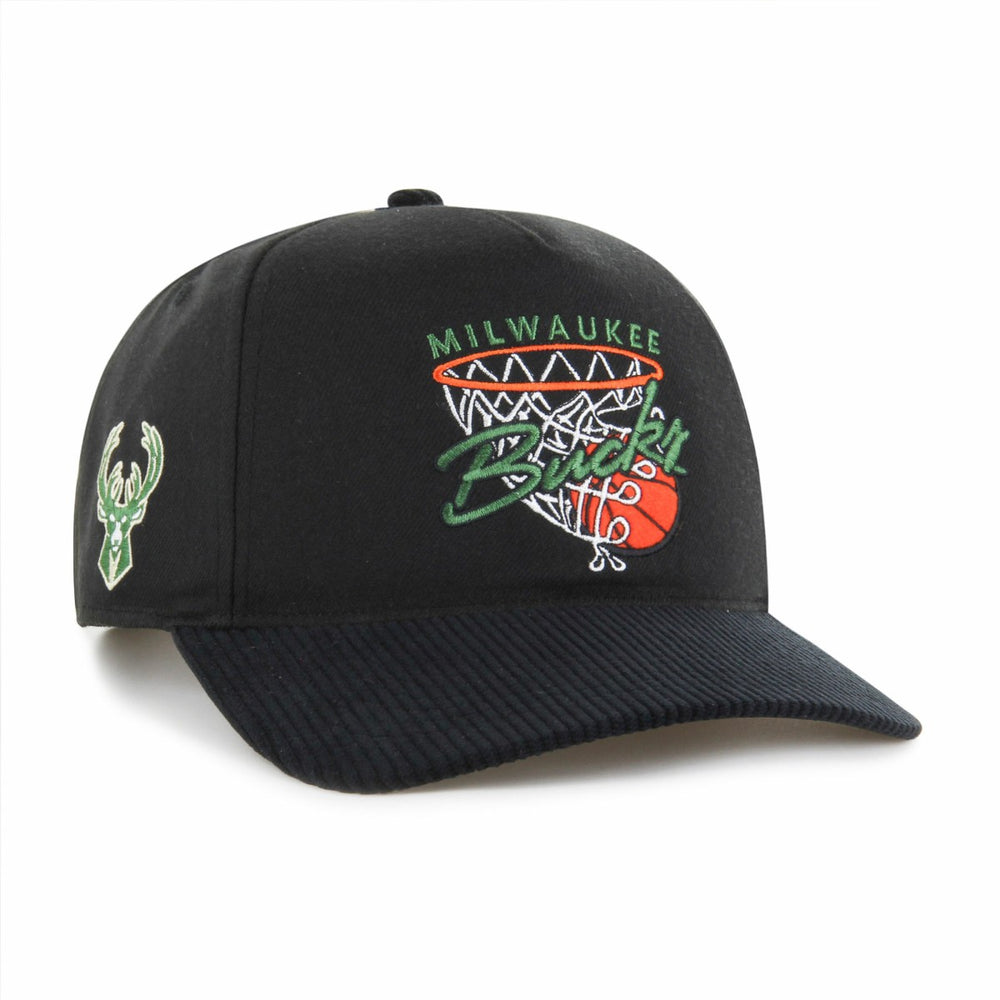 Milwaukee Bucks '47 Nothing But Net Hitch Adjustable Hat Black - NBA
