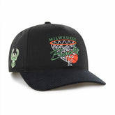 Milwaukee Bucks '47 Nothing But Net Hitch Adjustable Hat Black - NBA