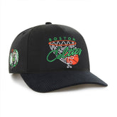 Boston Celtics '47 Nothing But Net Hitch Adjustable Hat Black - NBA