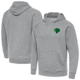New York Knicks Antigua St. Patrick's Day Victory Raglan Pullover Hoodie Heather Gray - NBA