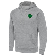 New York Knicks Antigua St. Patrick's Day Victory Raglan Pullover Hoodie Heather Gray - NBA