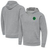 Boston Celtics Antigua St. Patrick's Day Victory Raglan Pullover Hoodie Heather Gray - NBA