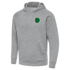 Boston Celtics Antigua St. Patrick's Day Victory Raglan Pullover Hoodie Heather Gray - NBA
