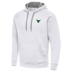 Chicago Bulls Antigua St. Patrick's Day Victory Raglan Pullover Hoodie White - NBA