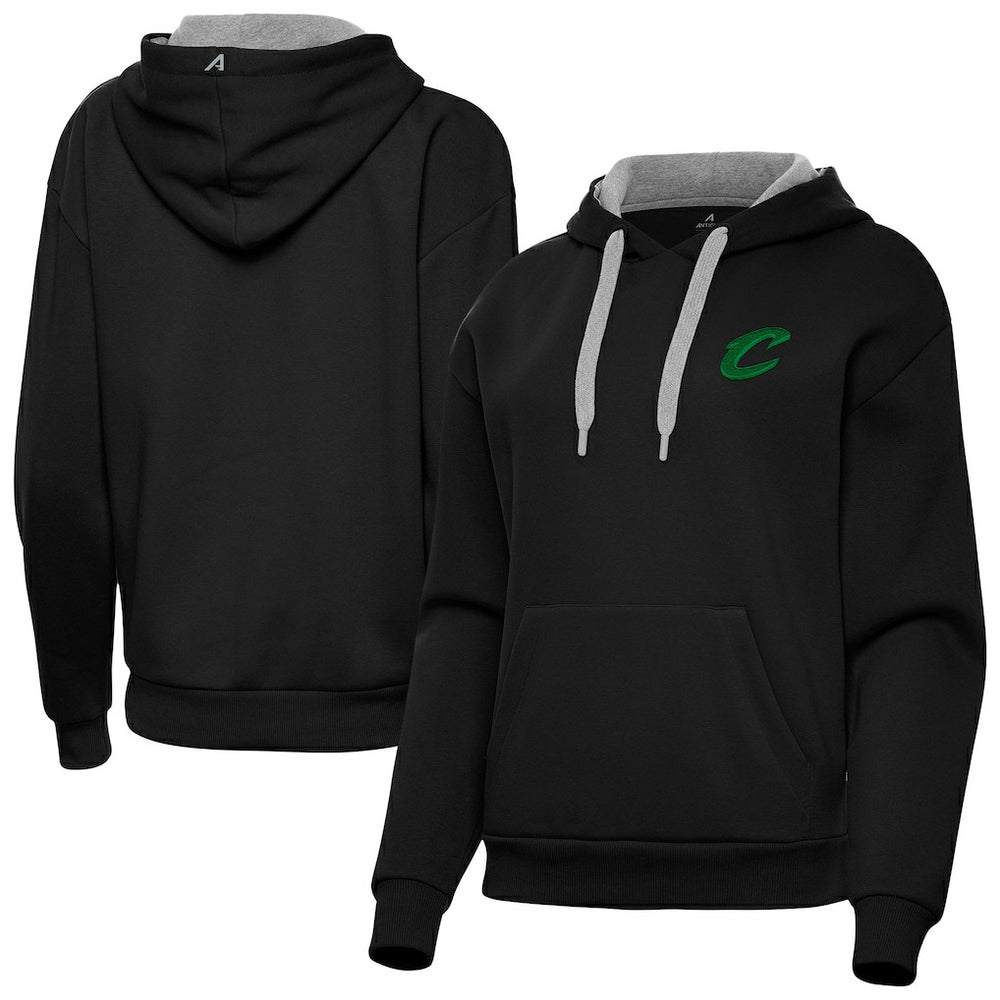 Cleveland Cavaliers Antigua Women's St. Patrick's Day Victory Pullover Hoodie Black - NBA