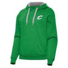 Cleveland Cavaliers Antigua Women's St. Patrick's Day Victory Pullover Hoodie Kelly Green - NBA