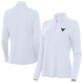 Chicago Bulls Antigua Women's St. Patrick's Day Intent Quarter-Zip Top White - NBA