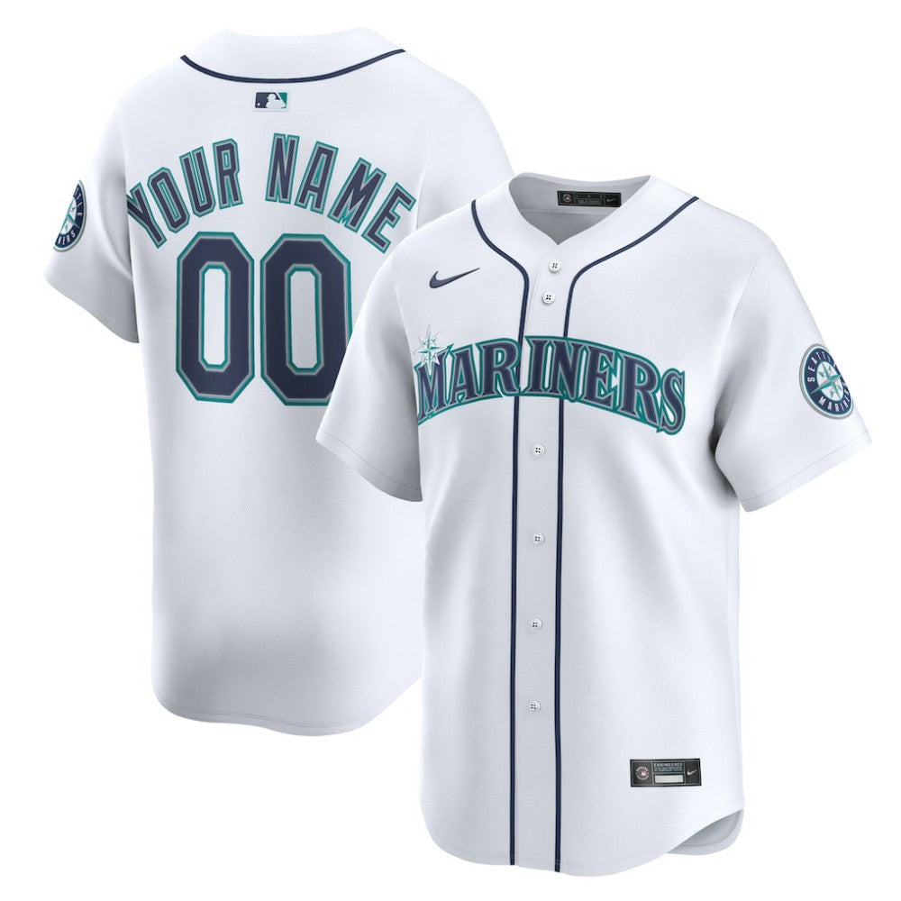 Seattle Mariners Nike Home Limited Custom Jersey - MLB