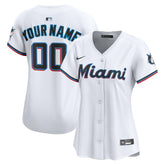 Miami Marlins Nike Women's Home Limited Custom Jersey - MLB