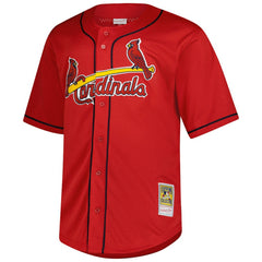 Mark McGwire St. Louis Cardinals Mitchell & Ness Big & Tall Cooperstown Mesh Batting Practice Jersey - MLB