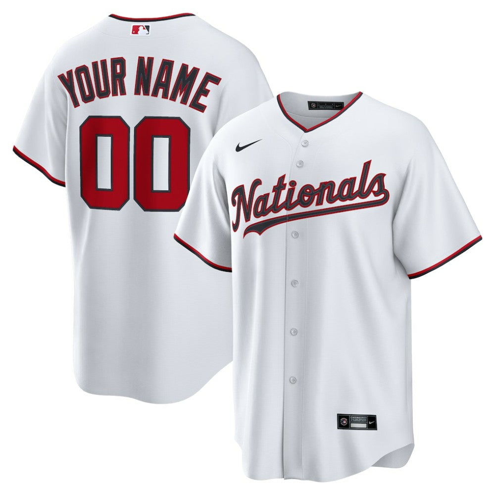 Washington Nationals Nike Home Custom Replica Jersey - MLB