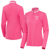 New York Yankees Antigua Women's Spring Training Palmetto Quarter-Zip Top - MLB