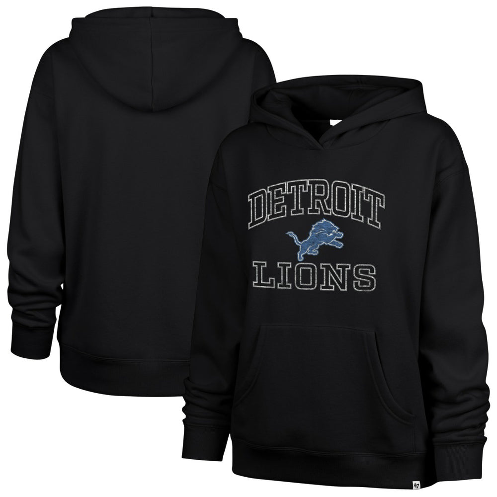 Detroit Lions '47 Women's Clarity Naomi Hoodie Black | 47 brand