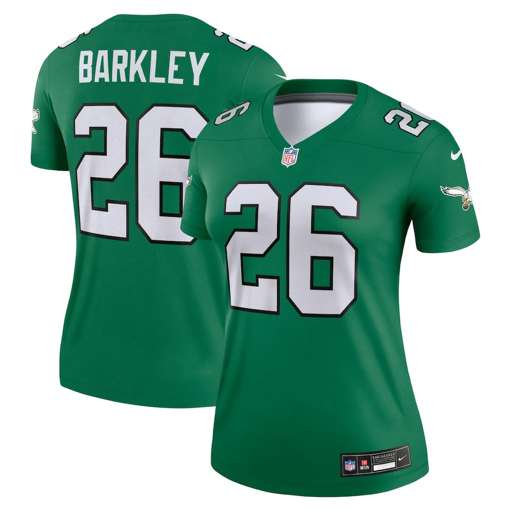 Saquon Barkley Philadelphia Eagles Women's Legend Player Performance Top Kelly Green | Nike for Sale