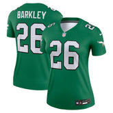 Saquon Barkley Philadelphia Eagles Women's Legend Player Performance Top Kelly Green | Nike for Sale