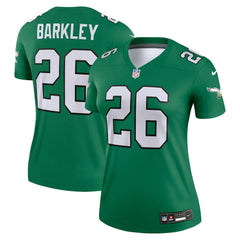 Saquon Barkley Philadelphia Eagles Women's Legend Player Performance Top Kelly Green | Nike for Sale