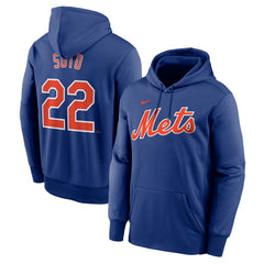 Juan Soto New York Mets Nike Name & Number Pullover Hoodie - MLB