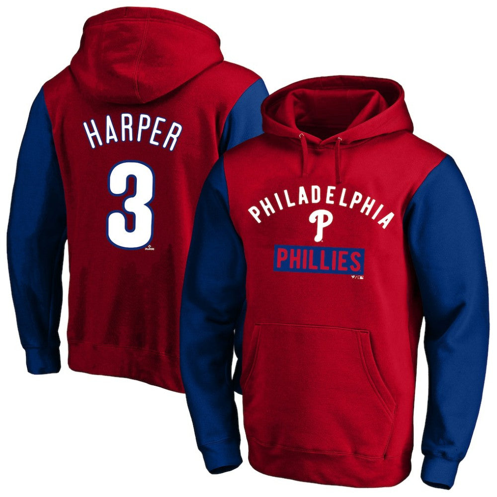 Bryce Harper Philadelphia Phillies Profile Big & Tall Name & Number Fleece Pullover Hoodie - MLB