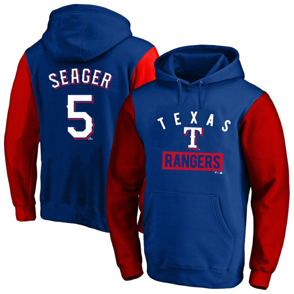 Corey Seager Texas Rangers Profile Big & Tall Name & Number Fleece Pullover Hoodie - MLB