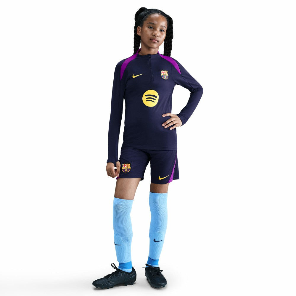 Barcelona Youth 2025/26 Strike Drill Quarter-Zip Dri-FIT Long Sleeve Top Navy | Nike discount