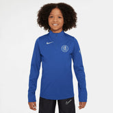Chelsea Youth 2025/26 Strike Drill Quarter-Zip Dri-FIT Long Sleeve Top Blue | Nike Sale
