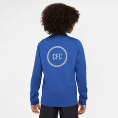 Chelsea Youth 2025/26 Strike Drill Quarter-Zip Dri-FIT Long Sleeve Top Blue | Nike Sale
