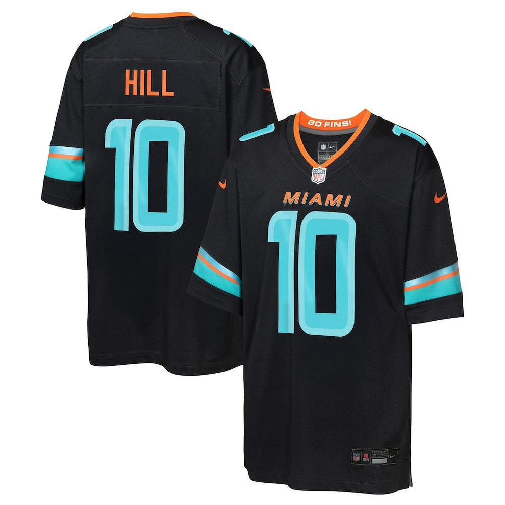 Tyreek Hill Miami Dolphins Youth 2025 Rivalries Collection Game Jersey Pitch Blue | Nike for Sale