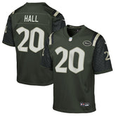 Breece Hall New York Jets Youth 2025 Rivalries Collection Game Jersey Gotham Green | Nike for Sale