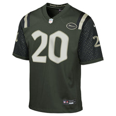 Breece Hall New York Jets Youth 2025 Rivalries Collection Game Jersey Gotham Green | Nike for Sale