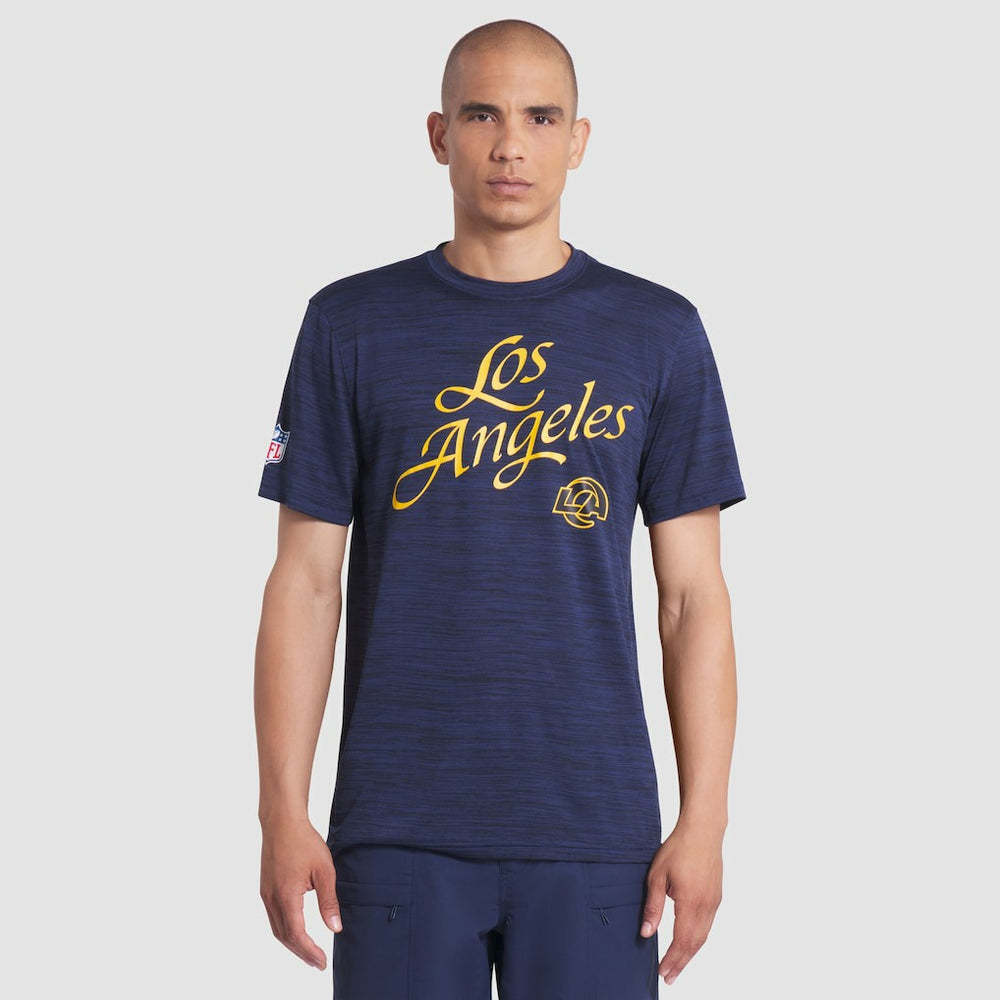 Los Angeles Rams 2025 Rivalries Collection Sideline Velocity Dri-FIT T-Shirt Midnight Blue | Nike for Sale