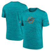 Miami Dolphins 2025 Rivalries Collection Sideline Velocity Dri-FIT T-Shirt Turbo Green | Nike for Sale