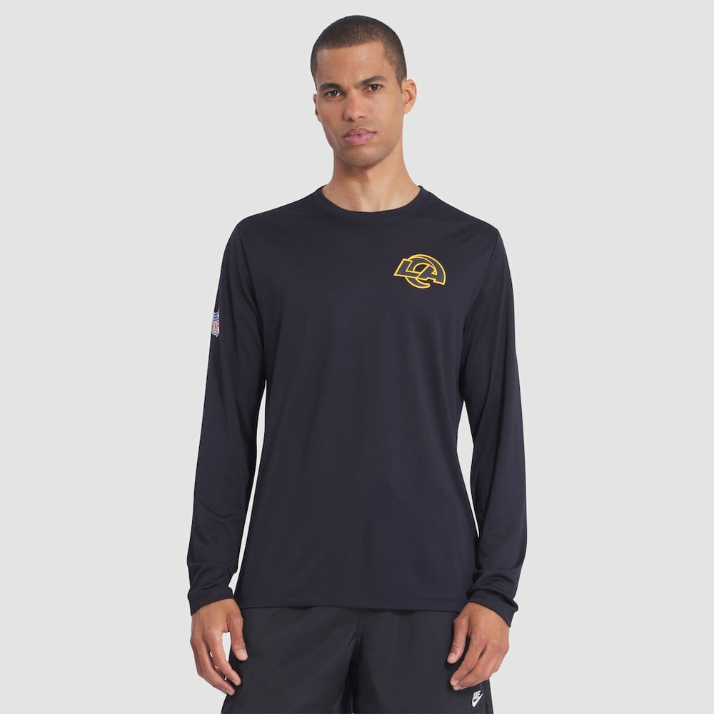 Los Angeles Rams 2025 Rivalries Collection Sideline Legend Dri-FIT Long Sleeve T-Shirt Midnight Blue | Nike for Sale