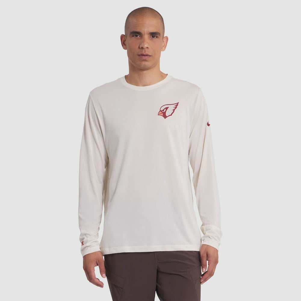 Arizona Cardinals 2025 Rivalries Collection Sideline Legend Dri-FIT Long Sleeve T-Shirt Natural | Nike for Sale