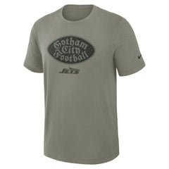 New York Jets 2025 Rivalries Collection Slub Dri-FIT T-Shirt Dark Stucco | Nike for Sale